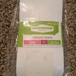 Classroom Uniforms Girls White Tights